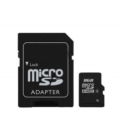 Carte mémoire micro SD de 8 Go avec adaptateur de Hip Street 