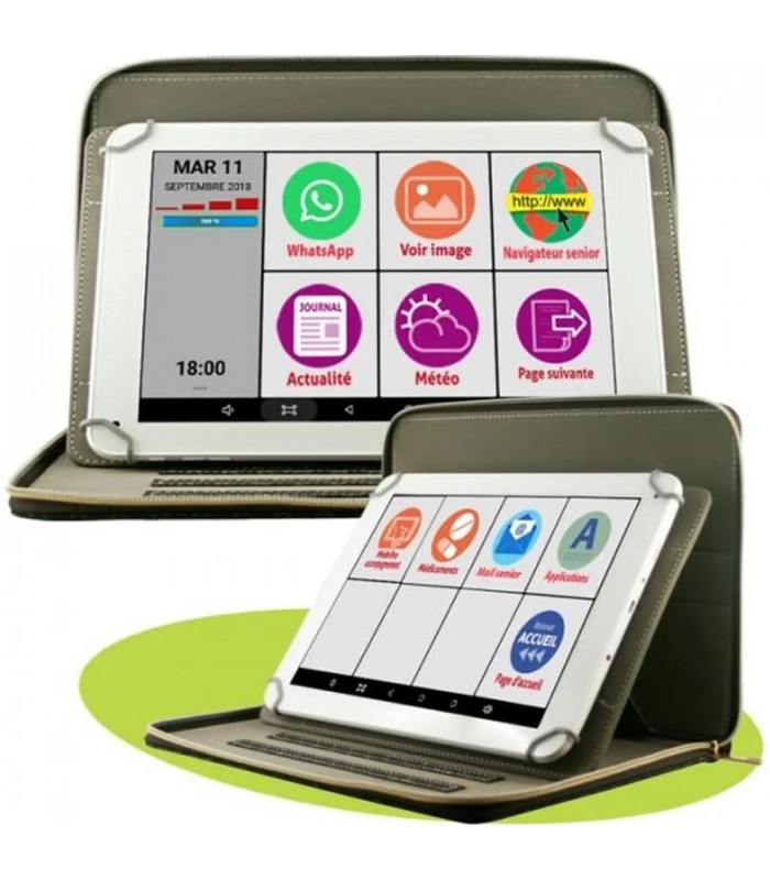 Mobiho-Essentiel - La Tablette complète 10 Pouces avec Pochette, Un  Appareil Qui Fait Tout - Interface sénior sur Mesure modulable et Beaucoup  d’appli